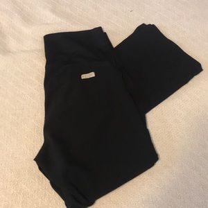 Black maternity scrub pants